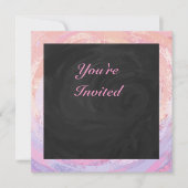 Roze en zwart, speciaal gepersonaliseerd kaart (Voorkant)