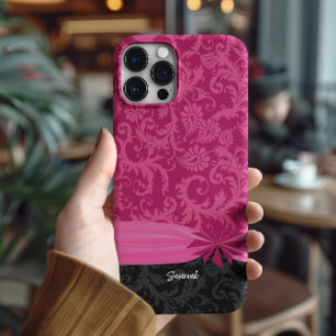 Roze en zwart, speciaal ontworpen Hoesje voor Dama