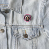 Roze en zwart Student Body Campaign Ronde Button 3,2 Cm (In situ)