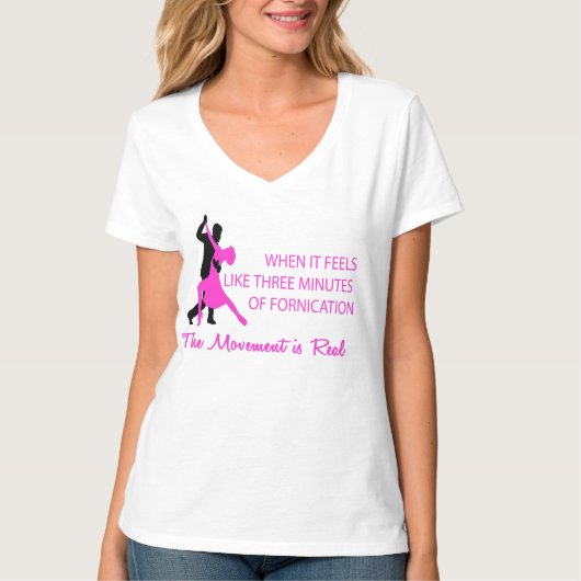 roze en zwart t-shirt (Voorkant)
