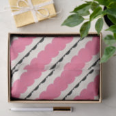 Roze en zwart tissuepapier (Geschenk)