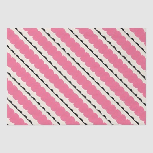 Roze en zwart tissuepapier (Voorkant)