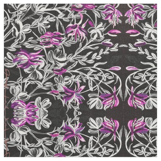 Roze en zwart-witweefsel stof (Close Up)
