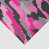 Roze en zwarte Abstracte afdrukken Tissuepapier (Detail)