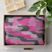 Roze en zwarte Abstracte afdrukken Tissuepapier (Geschenk)