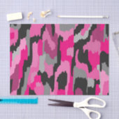 Roze en zwarte Abstracte afdrukken Tissuepapier (Craft)