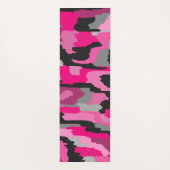 Roze en zwarte Abstracte afdrukken Yogamat (Achterkant)