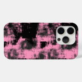roze en zwarte abstracte Case-Mate iPhone case (Achterkant (horizontaal))