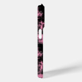 roze en zwarte abstracte Case-Mate iPhone case (Achterkant / Rechts)