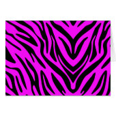 Roze en zwarte Abstracte Zebra (Voorkant Horizontaal)