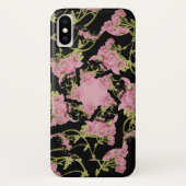 Roze en zwarte Achillea fractale kunst Case-Mate iPhone Case (Achterkant)