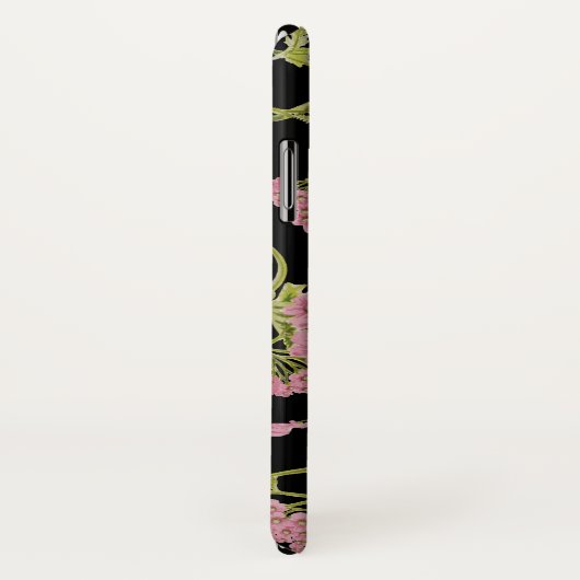Roze en zwarte Achillea fractale kunst Case-Mate iPhone Case (Achterkant / rechts)