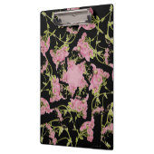 Roze en zwarte Achillea fractale kunst Klembord (Links)