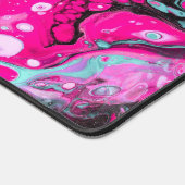 Roze en zwarte Alien Blood Desk Mat (Hoek)
