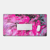 Roze en zwarte Alien Blood Desk Mat (Keyboard & Muis)