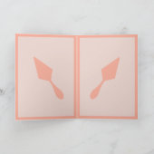  roze en zwarte archeoloog Trowel Kaart (Binnen)