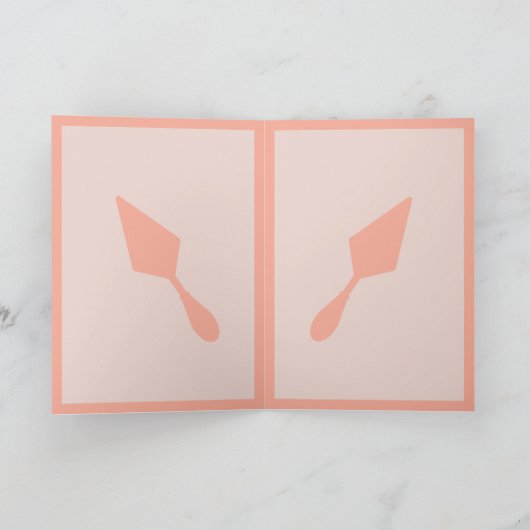 roze en zwarte archeoloog Trowel Kaart (Binnen)