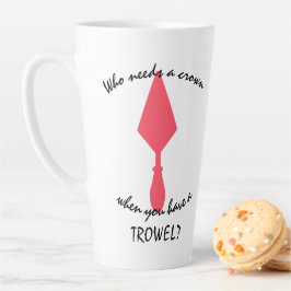 roze en zwarte archeoloog Trowel Latte Mok