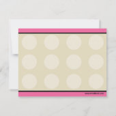 Roze en zwarte ATV Rider Note Card Kaart (Achterkant)