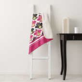 Roze en zwarte Baby - Naam Sherpa Deken (In situ)