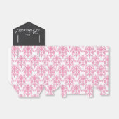 Roze en zwarte Baby shower Bedankdoosjes (Uitgevouwen)