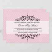 Roze en zwarte balswerpers kaart (Voorkant / Achterkant)