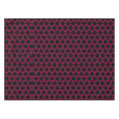 Roze en zwarte bloem cluster tafelkleed (Voorkant (Horizontaal))