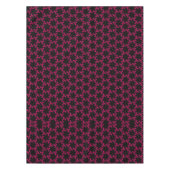 Roze en zwarte bloem cluster tafelkleed (Voorkant)