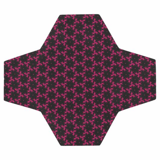 Roze en zwarte bloem cluster voetbal (Enkel)