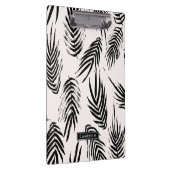 Roze en zwarte borstel palmbladeren patroon klembord (Rechts)