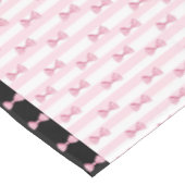 Roze en zwarte bouten tafelkleed (Gekanteld)