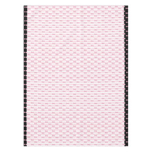 Roze en zwarte bouten tafelkleed