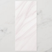 roze en zwarte bruiloft menu (Achterkant)