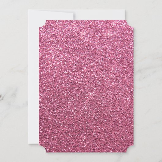 Roze en Zwarte Bruiloft Uitnodigingen (Achterkant)