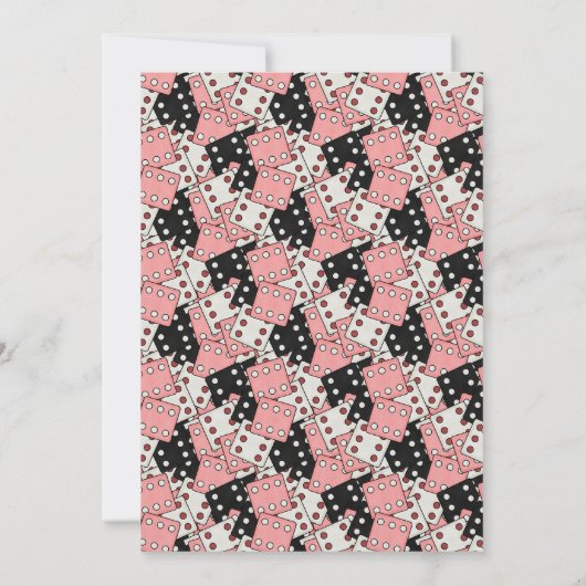 Roze en Zwarte Bunco-partij Kaart (Achterkant)