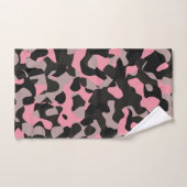 Roze en zwarte Camo Bad Handdoek (Handdoek)