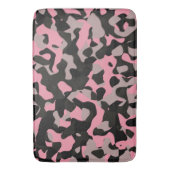 Roze en zwarte Camo Badmat (Voorkant Verticaal)