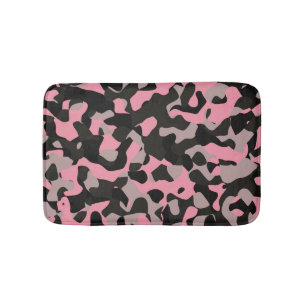 Roze en zwarte Camo Badmat