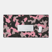 Roze en zwarte Camo Bureaumat (Keyboard & Muis)