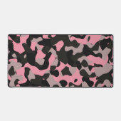 Roze en zwarte Camo Bureaumat (Voorkant)