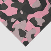 Roze en zwarte Camo Tissuepapier (Detail)