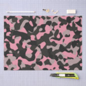 Roze en zwarte Camo Tissuepapier (Craft)