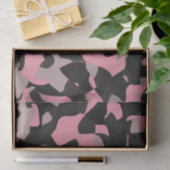 Roze en zwarte Camo Tissuepapier (Geschenk)