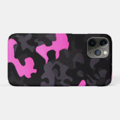 Roze en zwarte Camouflage Case-Mate iPhone Case (Achterkant (horizontaal))