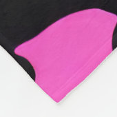 Roze en zwarte Camouflage Fleece Deken (Hoek)