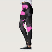 Roze en zwarte Camouflage Leggings (Links)