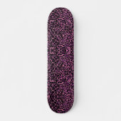 Roze en zwarte Cheetah Pattern Persoonlijk Skateboard (Voorkant)