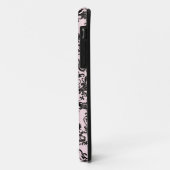 Roze en zwarte Damask Case-Mate iPhone Case (Achterkant/links)