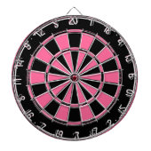 Roze en zwarte dames dartbord (Voorkant)