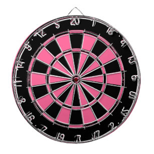 Roze en zwarte dames dartbord
